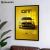 Quadro Carro Ford Mustang Gt Yellow - Elquadro