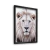 Quadro Decorativo Leão Branco Albino