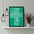 Quadro Decorativo Salmo 23 Forma de Cruz - comprar online