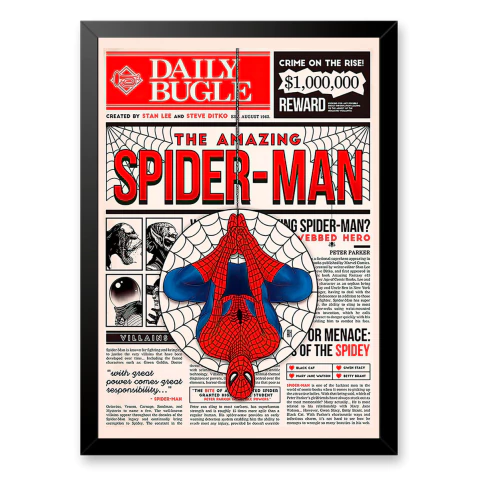 Quadro Spider Man Homem Aranha Amazin na internet