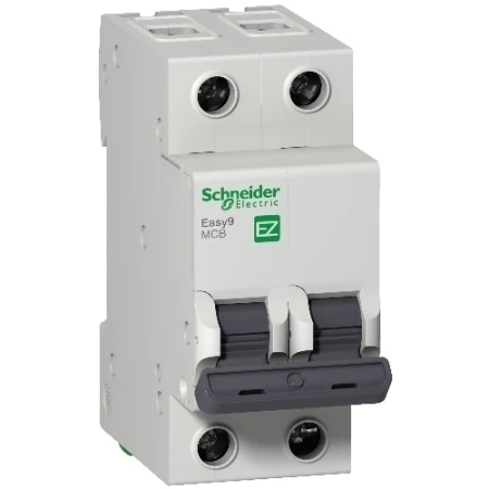 Mini Disjuntor Easy9 2p 50a 3ka Curva C Ez9f Schneider Bipolar