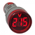 Voltimetro Digital Redondo 22mm Vermelho 50-500vca Sibratec - comprar online