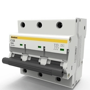 Mini Disjuntor 3p 125a 3ka Curva C Dt3-e3c125 Enerbras