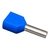 Terminal Pre-isolado Tubular "ilhos" Duplo Azul Td-2,5/10 - comprar online