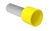 Terminal Pre-Isolado Tubular "Ilhos" Simples Amarelo Ts-6/12