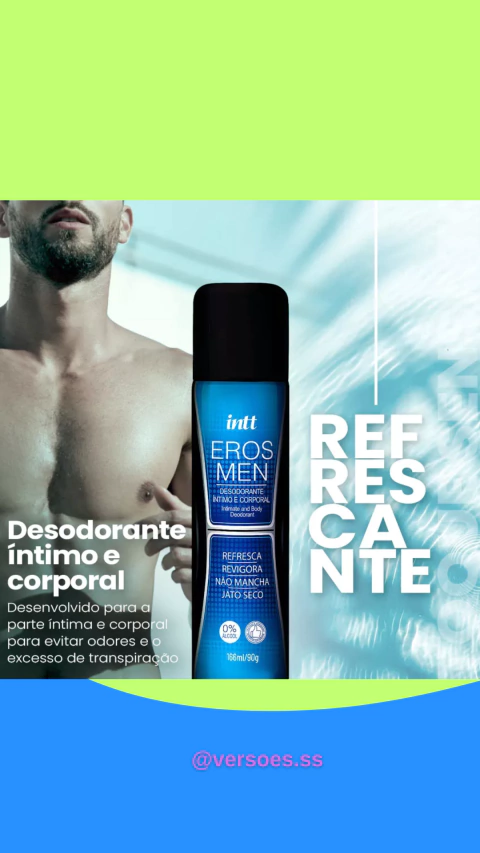 Desodorante Íntimo e Corporal Masculino Intt Eros Men