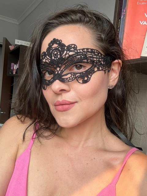 Mascara ANGEL Preta em Tecido com Tiras