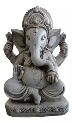 Elefante Ganesha Hindú Resina Natural Feng Shui Protección