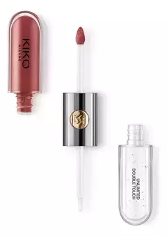 Lápiz labial líquido doble Kiko Milano Unlimited, de larga duración, 12 horas, color 108, rojo grosella satinado