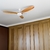 Ventilador de Techo Pintado Palas de Madera Maciza Curva