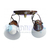 Aplique 2 Luces Tulipa Pintado Ventilador de Techo - tienda online