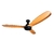 Ventilador de Techo Pintado Palas de Madera Maciza Curva