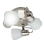Aplique 3 Luces Tulipa Metalizado Ventilador de Techo