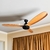 Ventilador de Techo Pintado Palas de Madera Maciza Curva - comprar online