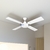 Ventilador de Techo Pintado Palas de Madera