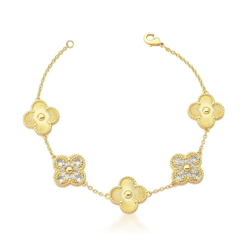 Pulseira Trevo Cravejado
