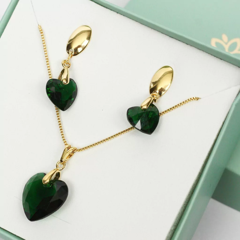 Conjunto Coração em Zircônia