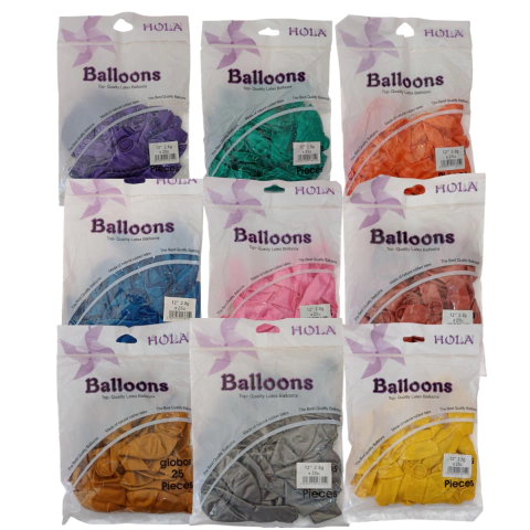 GLOBO HOLA BALLONS 12" (perlado) - comprar online