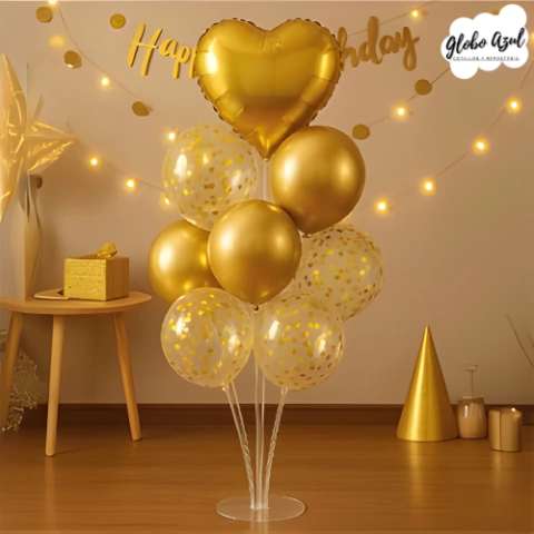 BASE ACRILICO PARA 7 GLOBOS