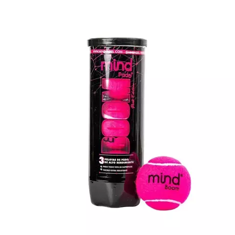 Pelotas de Padel Mind Boom Pink