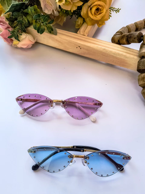 Óculos de Sol Strass Gatinho - comprar online