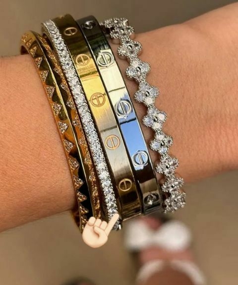 Bracelete Insp Cartier grossinho
