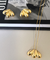 Conjunto três pétalas dourado 50 CM
