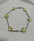 Pulseira trevos duo banhos premium menor
