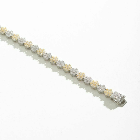 Pulseira duo banhos círculo