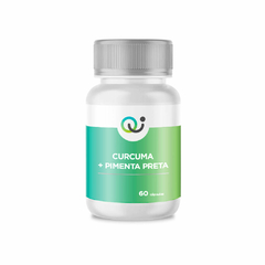 Curcuma 500mg + Piperina 10mg 60 Cápsulas