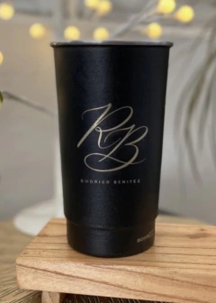 VASO DE ALUMINIO 1L NEGRO - FERNETERO - 1 grabado - comprar online