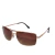 Óculos de Sol Casual Polarizado Mhandala Aviator Retangular Lente Degradê Marrom – Metal Ouro Rosa Rose Gold com Ponte Dupla na internet