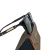Óculos de Sol Casual Polarizado Mhandala Woodcraft Quadrado Lente Amarela – Preto Brilhante com Hastes em Madeira e Inserções Metálicas - Óculos de Sol Mhandala - Estilo e Proteção