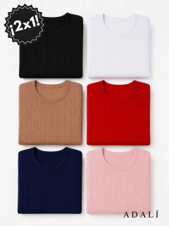 Pack x2 Camiseta Térmica Morley Acanalado - comprar online