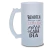 Caneca Chopp Positividade Bendita Corre Vidro Jateado 475ml