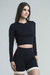 Blusa Cropped ML Push - Preto - comprar online