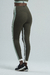 Kit Legging + Blusa Cropped ML Push - Verde Militar na internet
