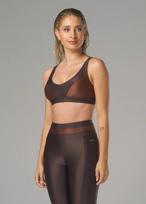 Top Run Dry - Marrom Escuro - comprar online