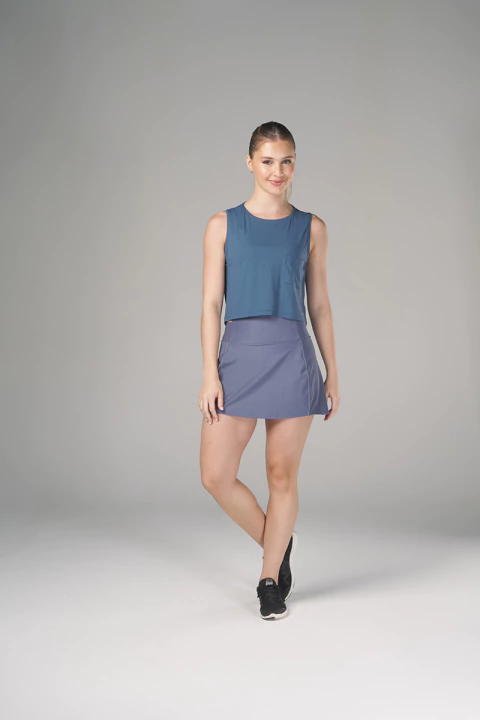Regata Cropped Summer Dry - Azul Índigo - comprar online
