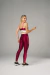 Kit Legging + Top Sport Line - Bordô - Mulher Elástica Sport 