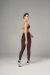 Kit Legging Karen + Top Lara - Bordô Escuro - Mulher Elástica Sport 