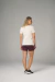 Kit Bermuda Explorer - Bordô Escuro + Camiseta Explorer - Off White - Mulher Elástica Sport 