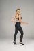Kit Legging + Top Zip Color - Preto - Mulher Elástica Sport 