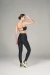 Legging + Top Power Acetinada - Preto - Mulher Elástica Sport 