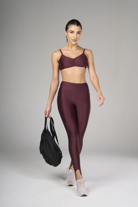 Legging Fusô (Pezinho) - Bordô Escuro - comprar online