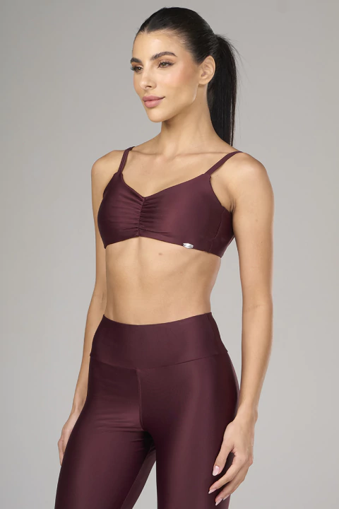 Top Lara - Bordô Escuro - comprar online