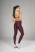 Kit Legging Karen + Top Lara - Bordô Escuro - Mulher Elástica Sport 