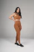Kit Legging + Top Seamless - Caramelo na internet
