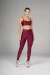 Kit Legging + Top Alça Power Acetinada - Bordô na internet