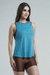 Kit Bermuda Adaptive - Marrom Claro + Regata Adaptive - Verde Piscina - Moda Fitness | Mulher Elástica 